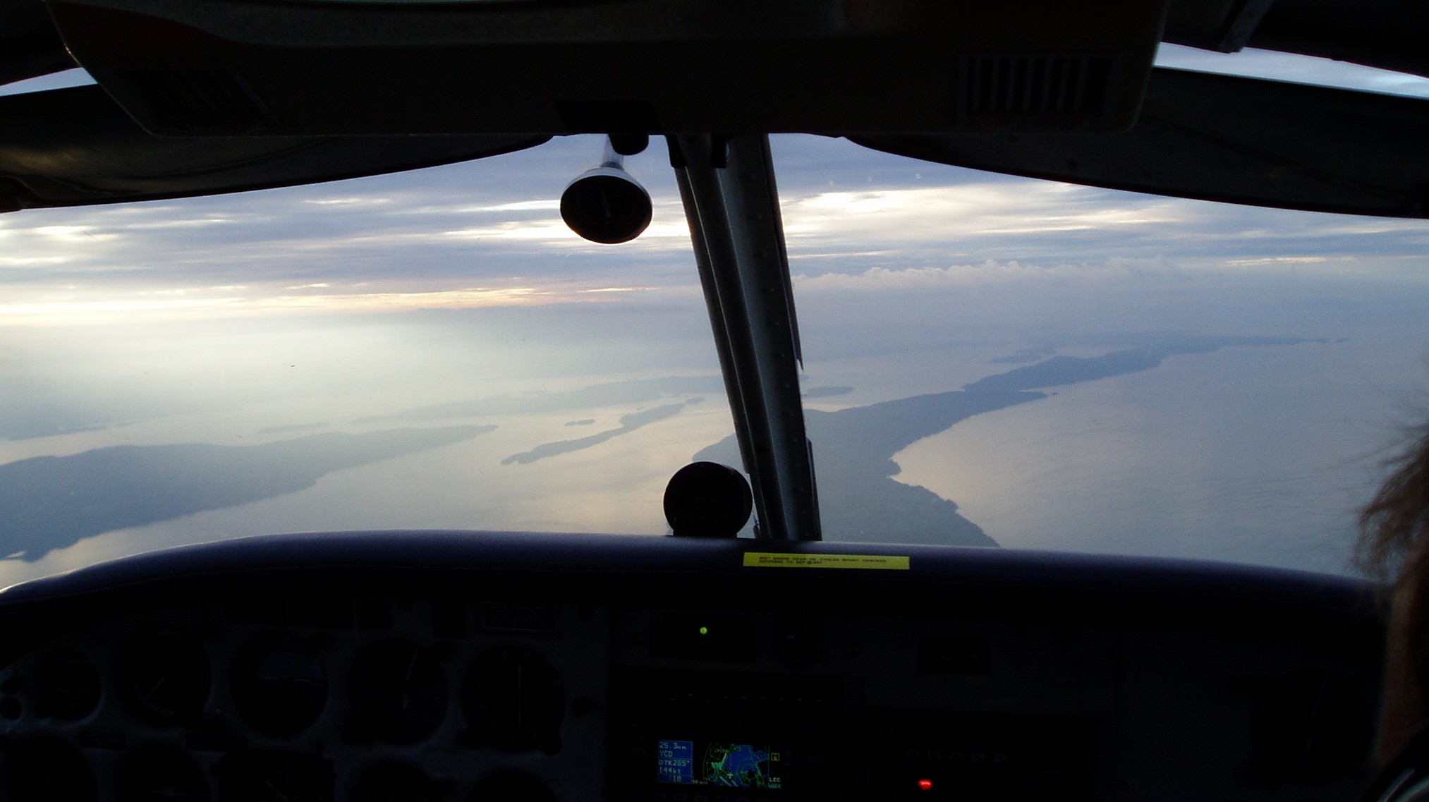 IFR training over the Georgia Stait, Langley Flying School